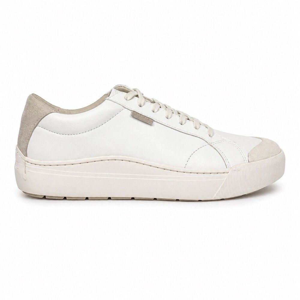 Dr Scholls Time Off Womens 9.5M White Platform Sneakers Comfort Walking Shoes